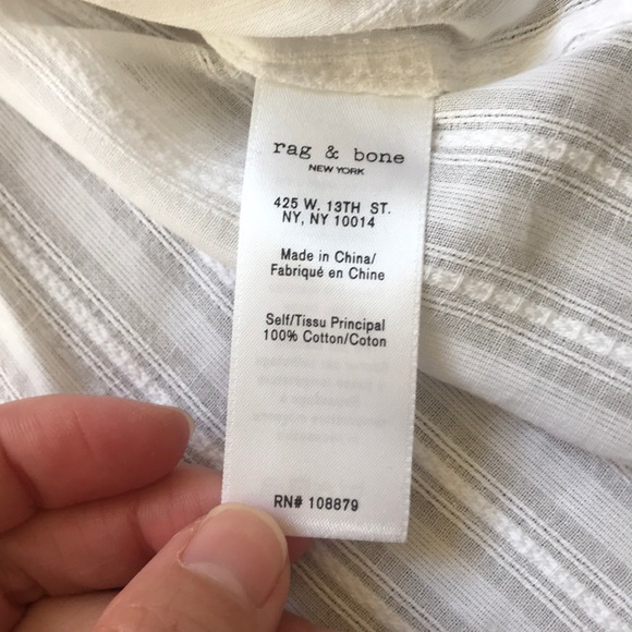 Rag and Bone Drew off the shoulder top - Picture 4 of 4